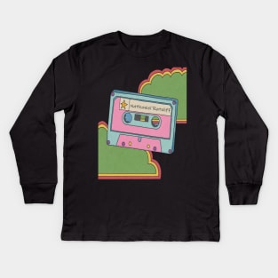 vintage cassette tape Nathaniel Rateliff Kids Long Sleeve T-Shirt